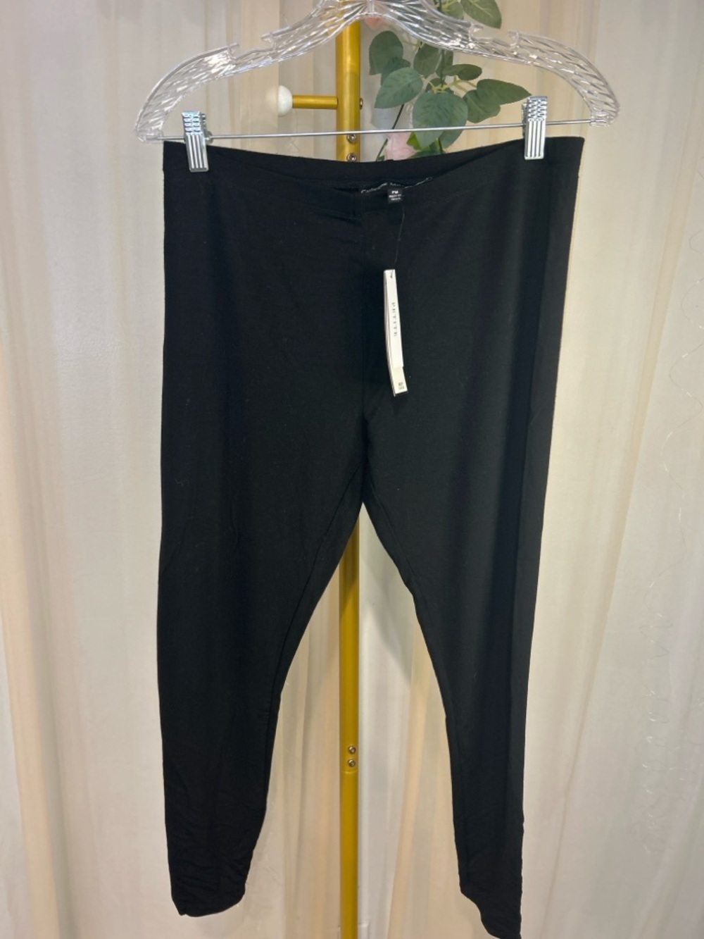 Catherine Malandrino Black Leggings Petite PM Stretch Pants NWT